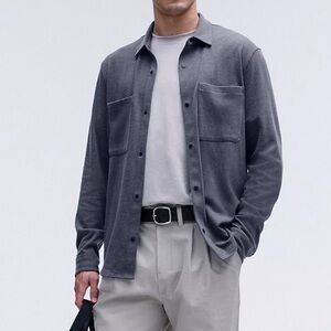 NWT Lululemon Men’s Soft Knit Overshirt Button Down Shirt Size L